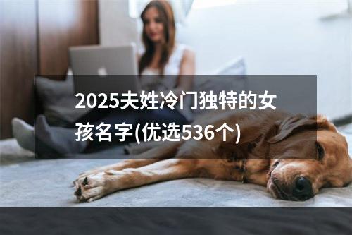 2025夫姓冷门独特的女孩名字(优选536个)