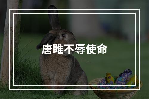 唐雎不辱使命