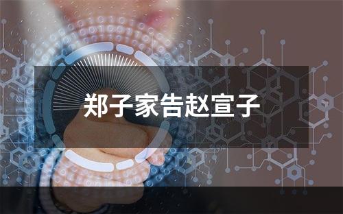 郑子家告赵宣子