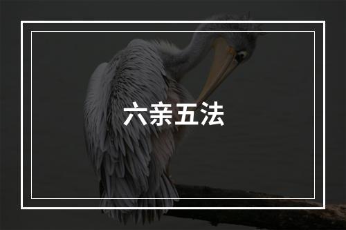 六亲五法