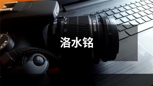 洛水铭