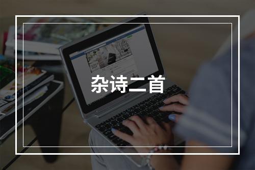 杂诗二首