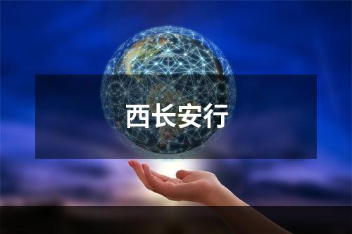 西长安行