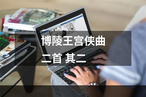 博陵王宫侠曲二首 其二