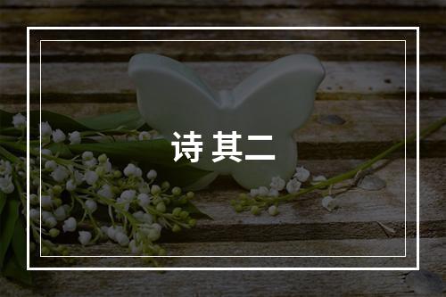 诗 其二