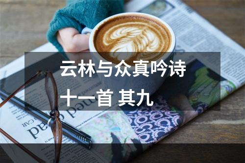 云林与众真吟诗十一首 其九