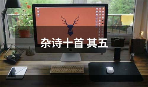 杂诗十首 其五