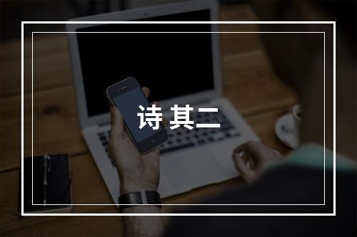 诗 其二
