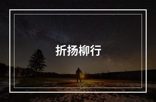 折扬柳行