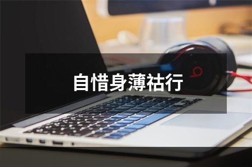自惜身薄祜行