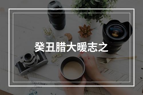 癸丑腊大暖志之