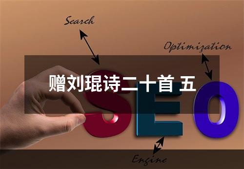 赠刘琨诗二十首 五