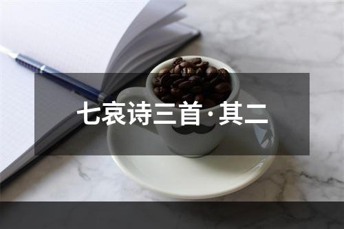 七哀诗三首·其二