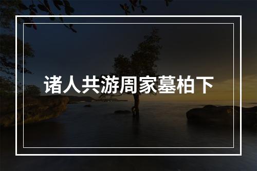 诸人共游周家墓柏下