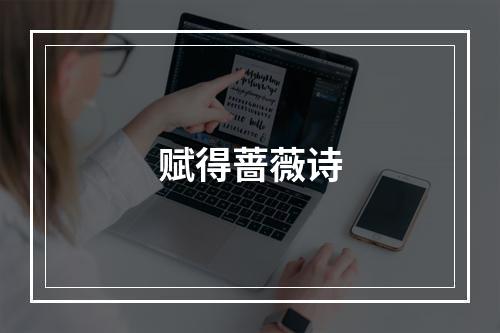 赋得蔷薇诗