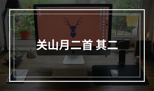 关山月二首 其二