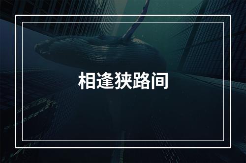 相逢狭路间