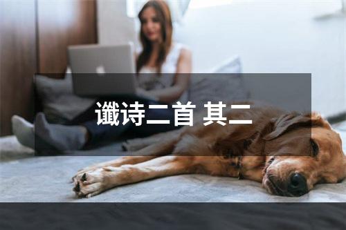 谶诗二首 其二