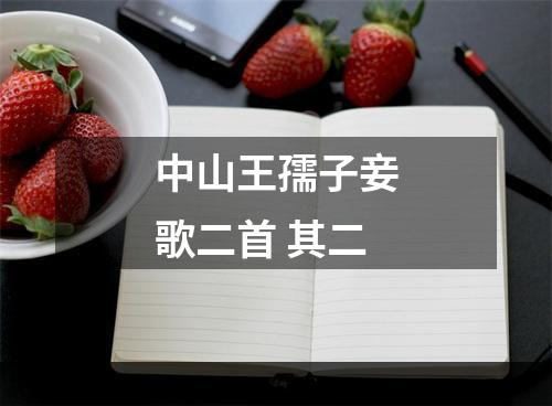 中山王孺子妾歌二首 其二