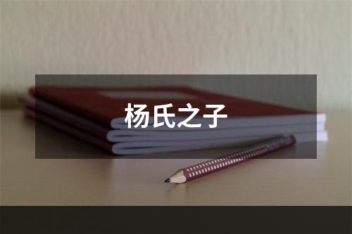 杨氏之子