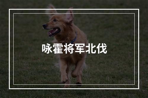 咏霍将军北伐
