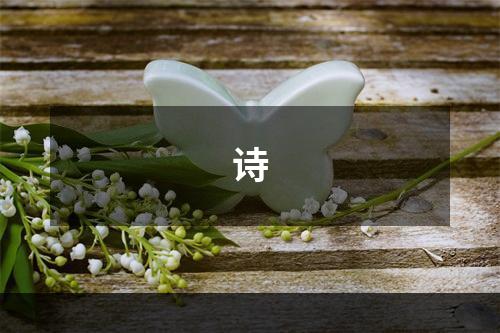 诗