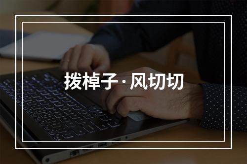 拨棹子·风切切
