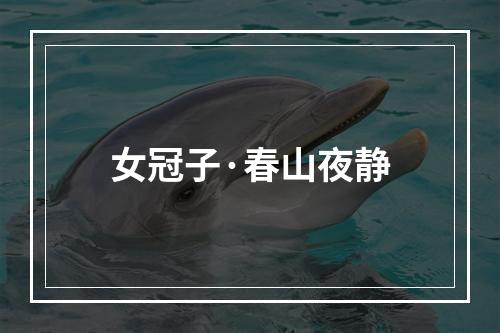 女冠子·春山夜静