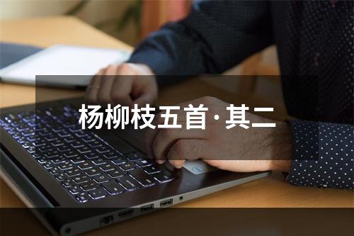 杨柳枝五首·其二