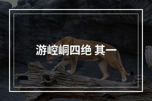 游崆峒四绝 其一
