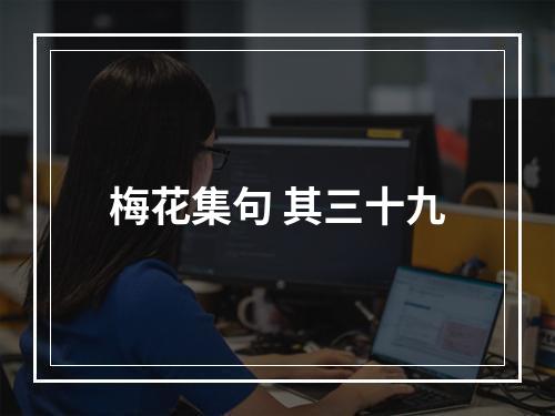 梅花集句 其三十九