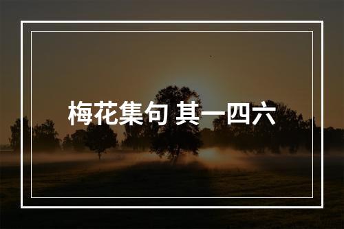 梅花集句 其一四六