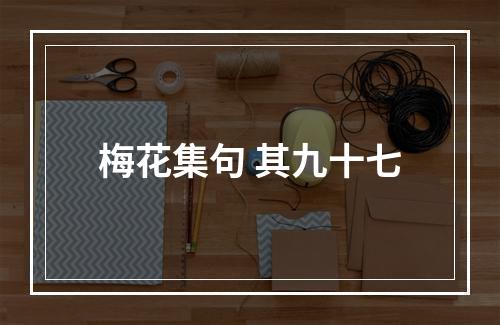 梅花集句 其九十七