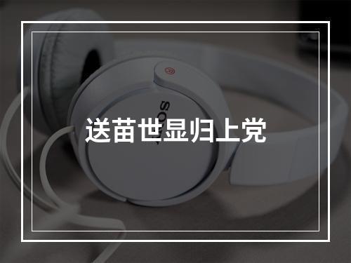 送苗世显归上党