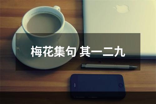 梅花集句 其一二九