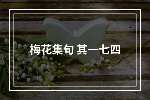 梅花集句 其一七四