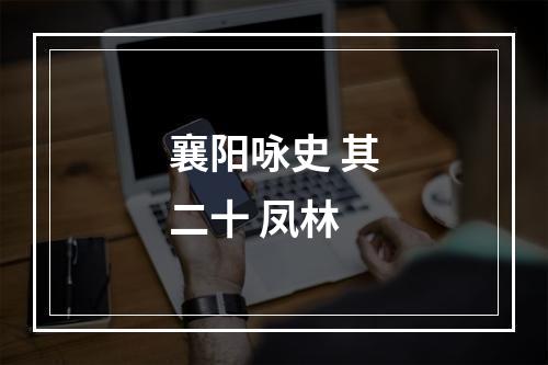 襄阳咏史 其二十 凤林