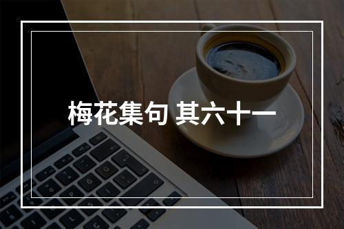 梅花集句 其六十一
