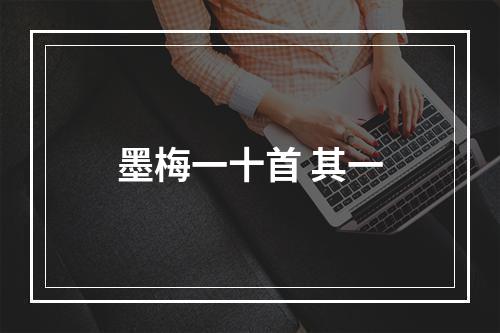 墨梅一十首 其一