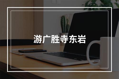 游广胜寺东岩