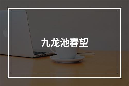 九龙池春望
