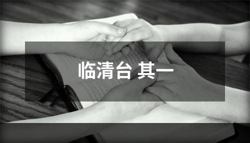 临清台 其一
