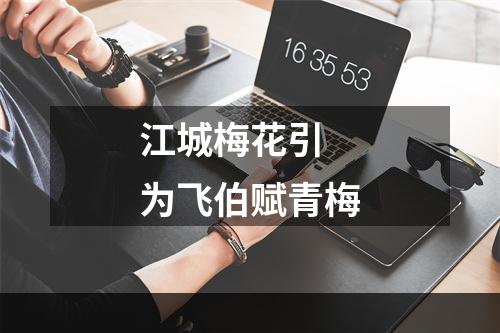 江城梅花引 为飞伯赋青梅