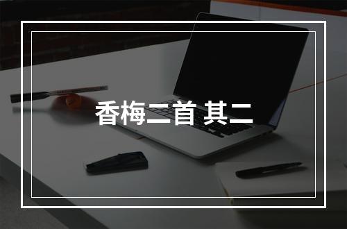 香梅二首 其二