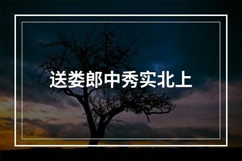 送娄郎中秀实北上