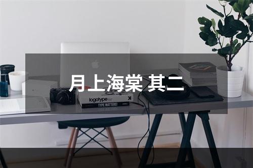 月上海棠 其二