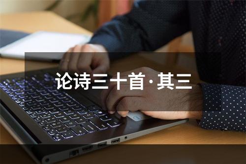 论诗三十首·其三