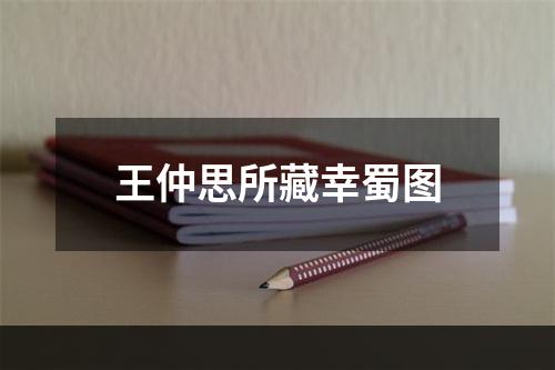 王仲思所藏幸蜀图