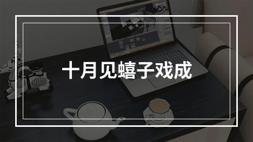 十月见蟢子戏成