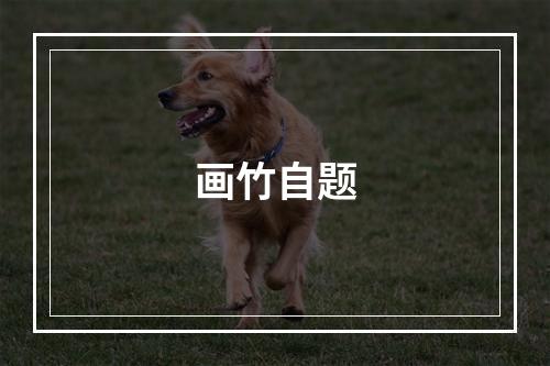 画竹自题